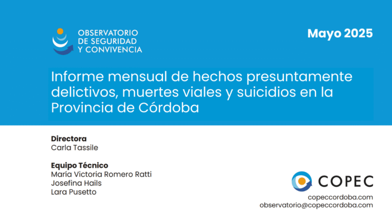El Observatorio de Seguridad y Convivencia presentó su informe correspondiente al mes de mayo de 2025