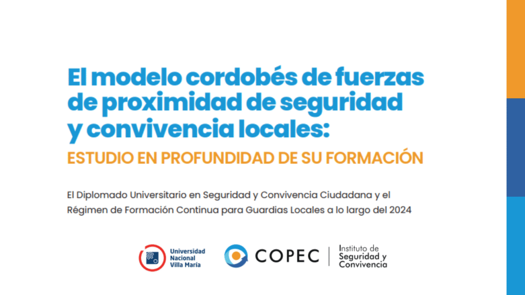 COPEC publicó un nuevo estudio sobre el Modelo Cordobés de Fuerzas de Proximidad
